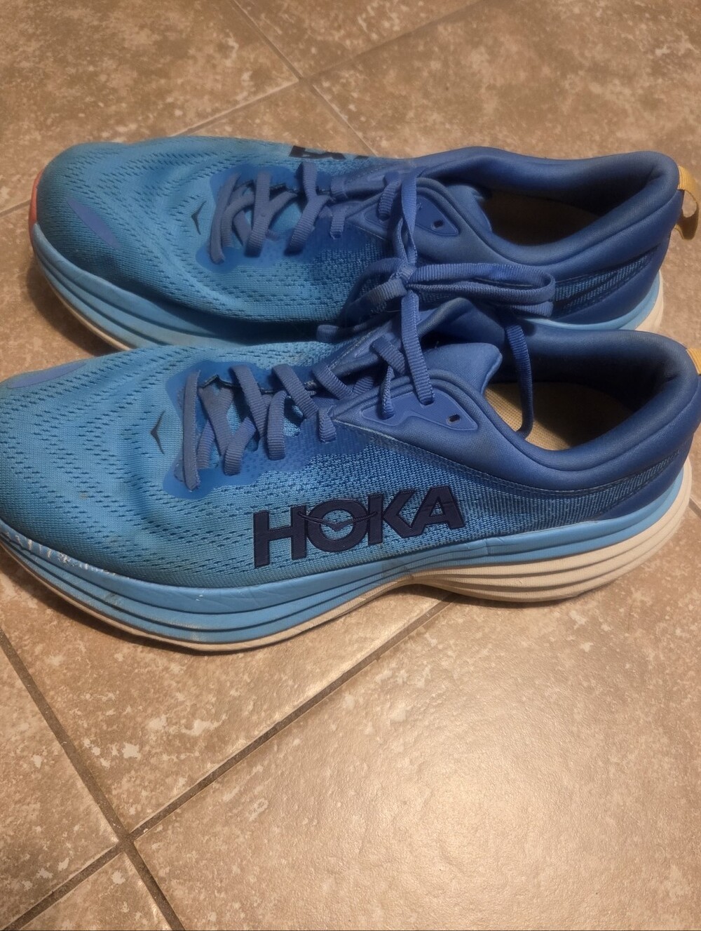 Hoka Bondi 8 Stellar Blue Cosmos Womens Running Shoes Sz 11 B